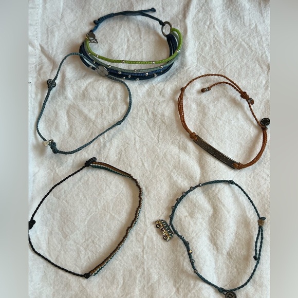 Group of blues and browns pure vida bracelets - Picture 3 of 8